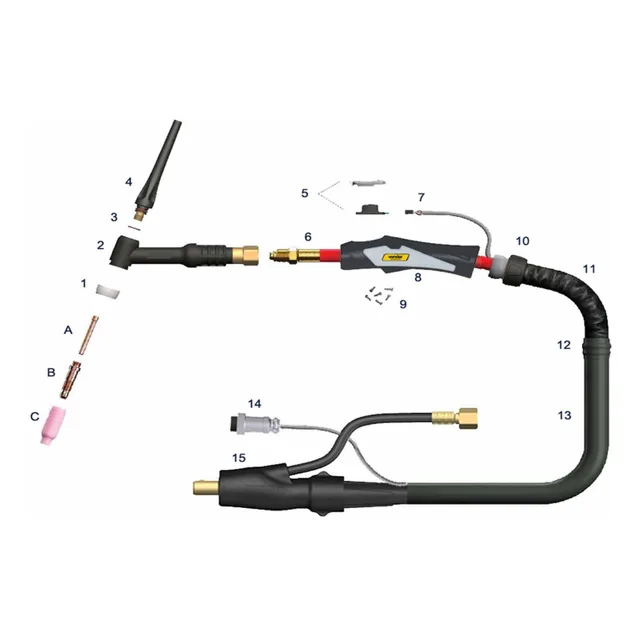 Acessórios para Tocha TIG TTV 206