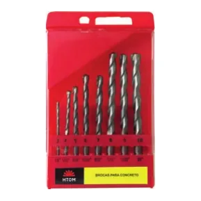Brocas para concreto - aço cromo - jogos