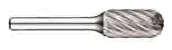 Lima rotativa cilíndrica com topo esférico - para aço inox (P605)